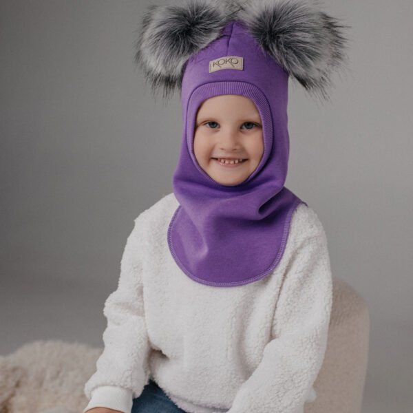 Žieminis šalmukas mergaitei