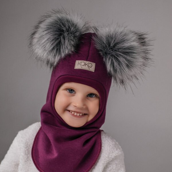 Žieminis šalmukas mergaitei