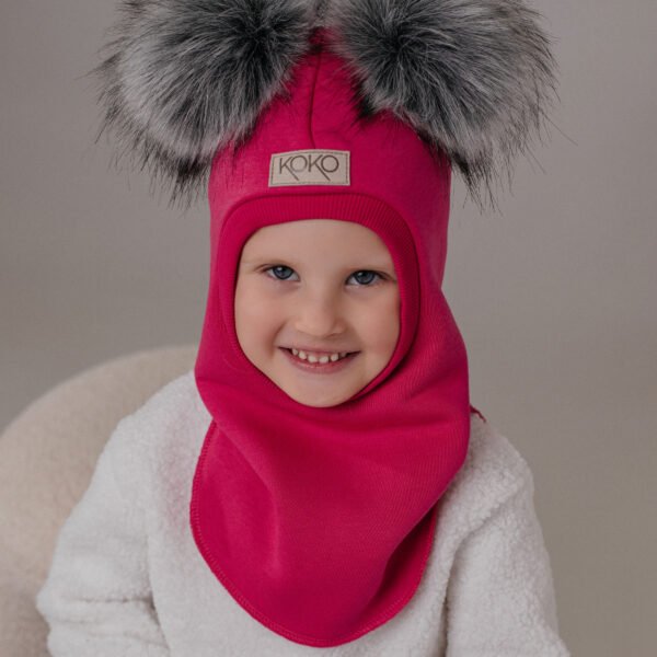 Žieminis šalmukas mergaitei