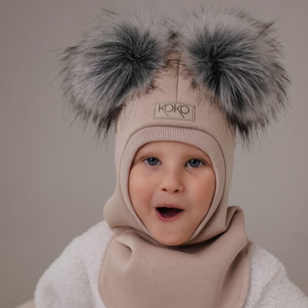 Žieminis šalmukas mergaitei