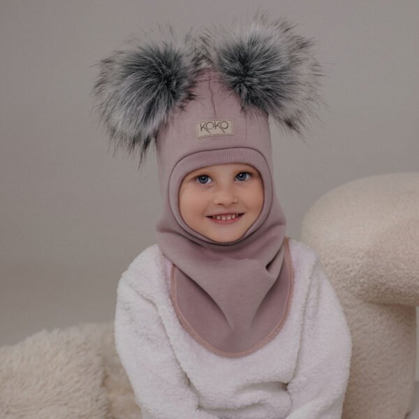 Žieminis šalmukas mergaitei