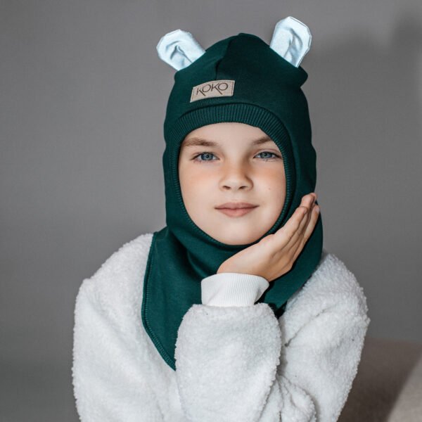 Žieminis šalmukas berniukui su ausytėmis