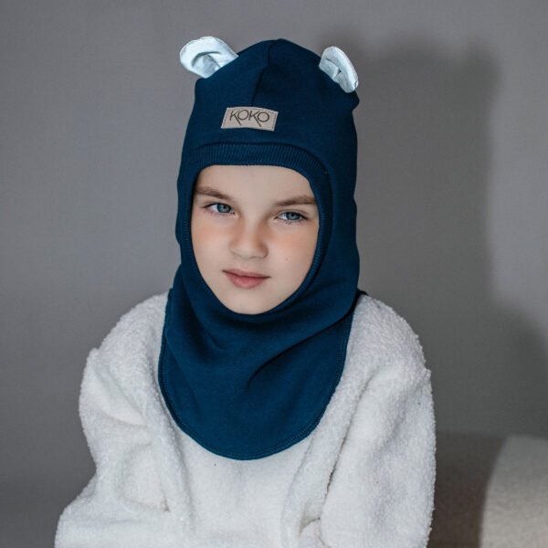 Žieminis šalmukas berniukui su ausytėmis