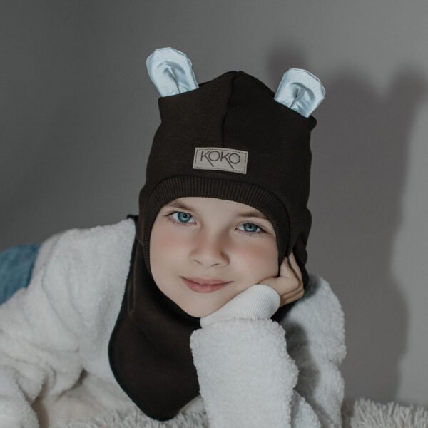 Žieminis šalmukas berniukui su ausytėmis